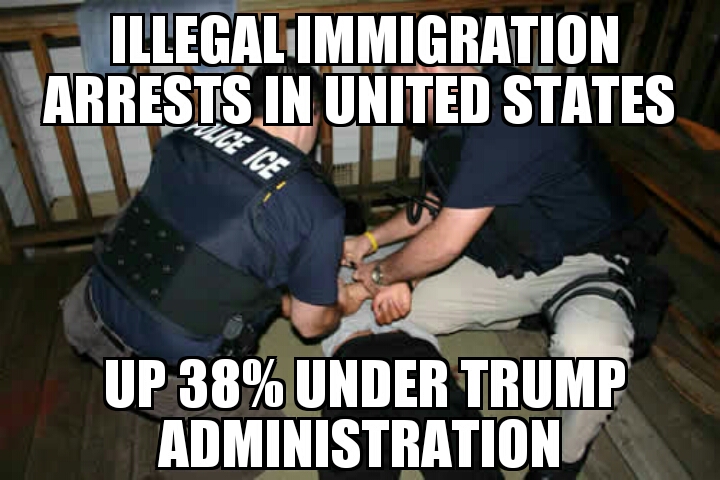 U.S. immigration arrests up under Trump 