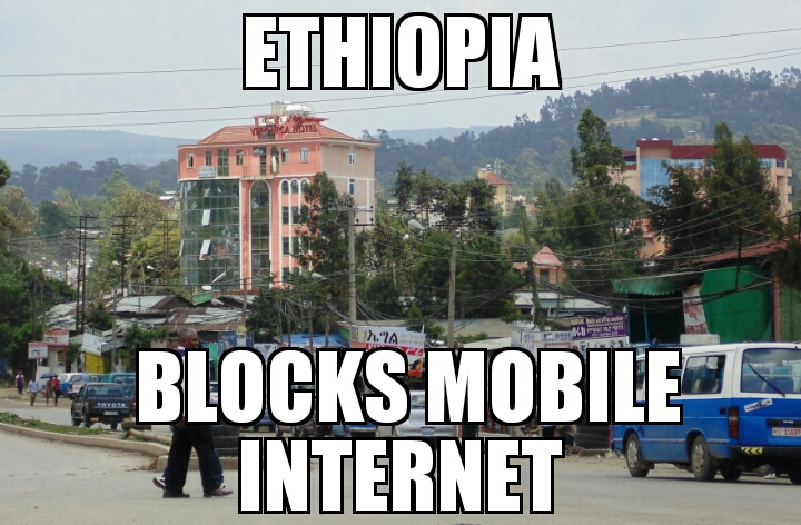 Ethiopia blocks mobile internet 