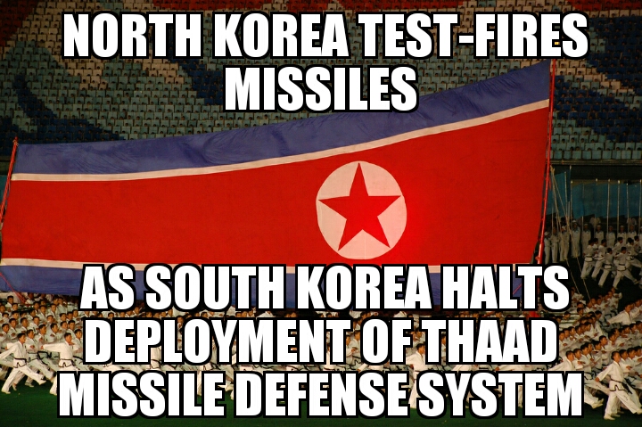 North Korea test-fires missiles 