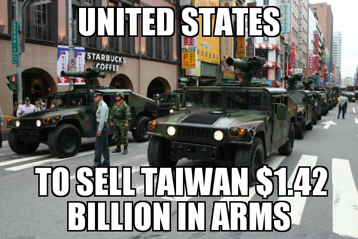 U.S. to sell arms to Taiwan