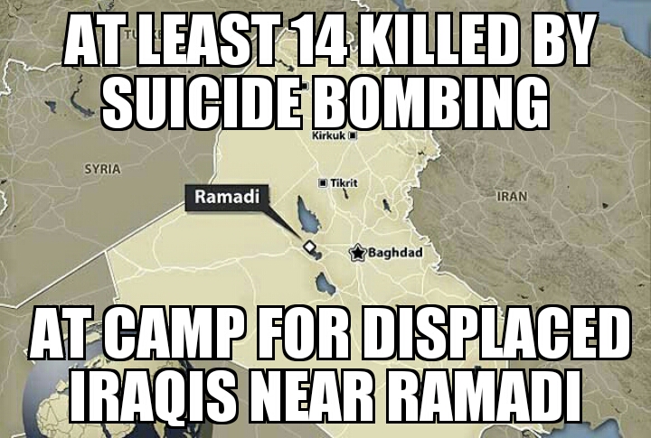 Suicide bombing near Ramadi