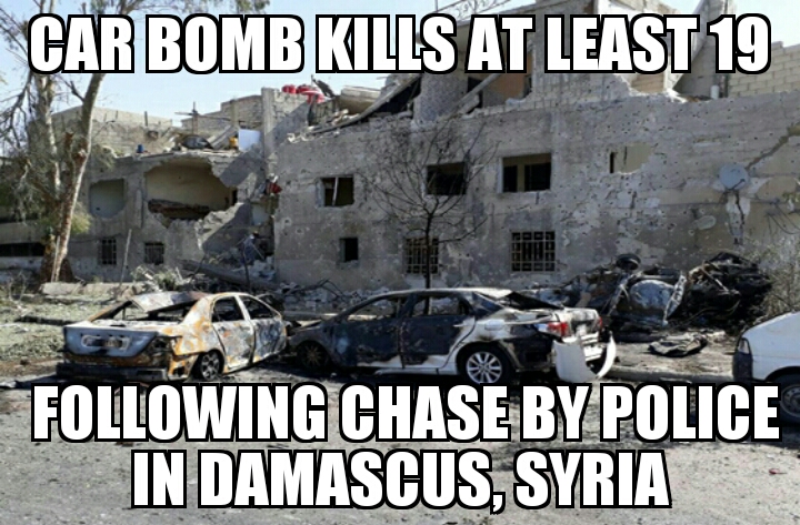 Damascus car bomb kills 19