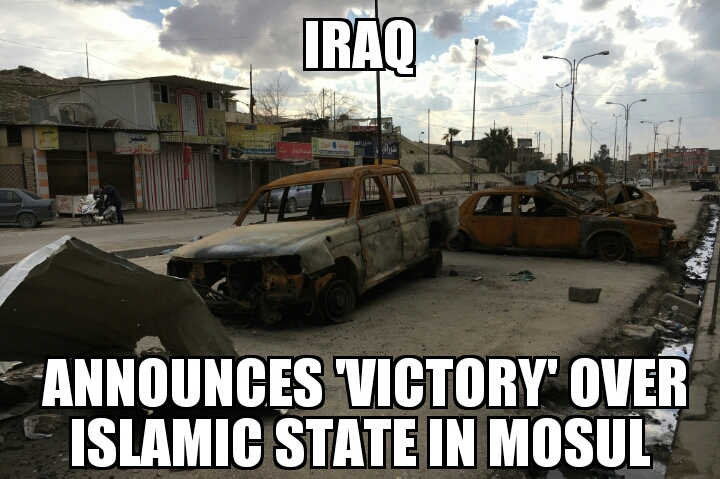Iraq ‘victory’ over Islamic State in Mosul