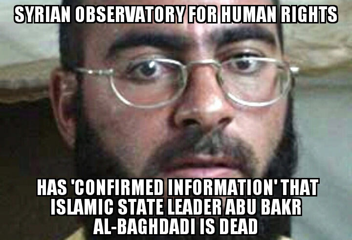 SOHR: ‘confirmed information’ Islamic State chief dead