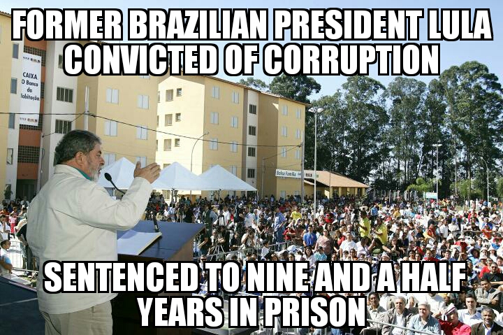 Lula convicted of corruption