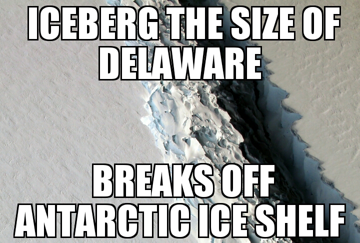 Huge iceberg breaks off Antarctica