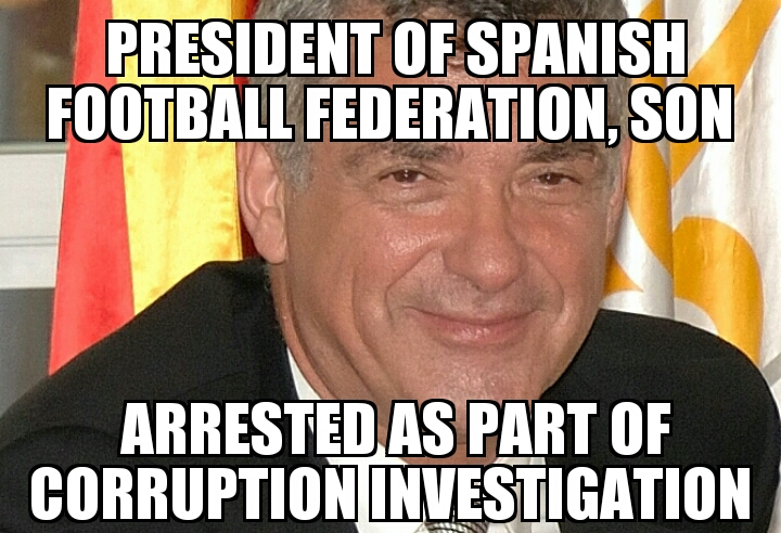 Spanish Football chief arrested