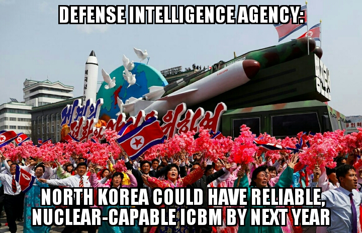 North Korea could have ICBM next year