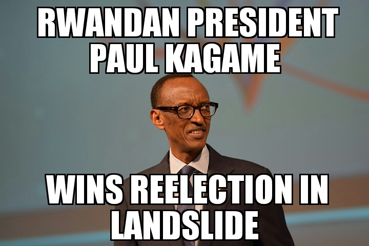 Kagame wins Rwanda election