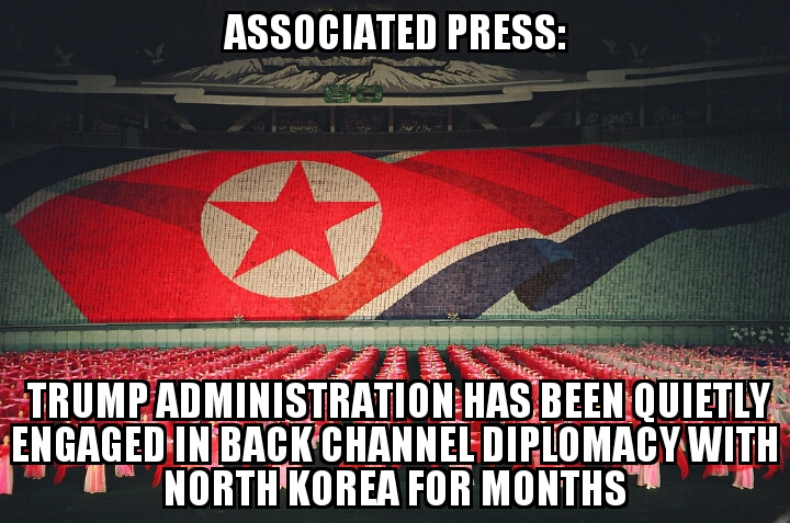 AP: Trump admin back channeling with North Korea for months