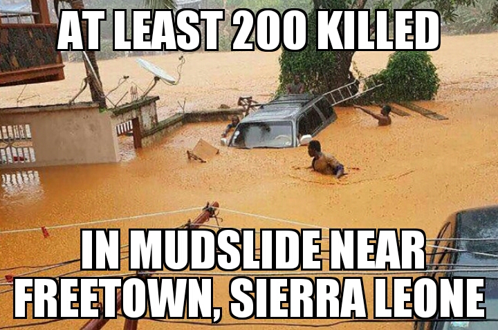 Mudslides in Sierra Leone