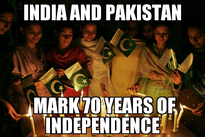 India and Pakistan mark 70 years
