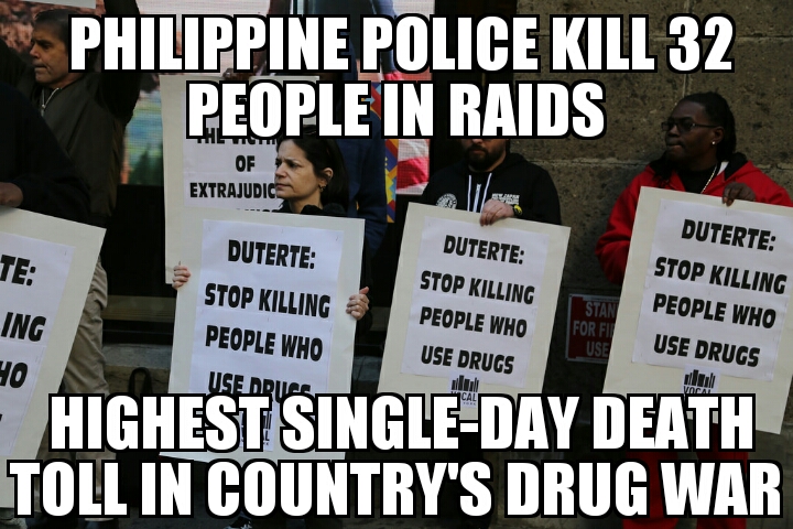 Philippines drug war sees deadliest day 