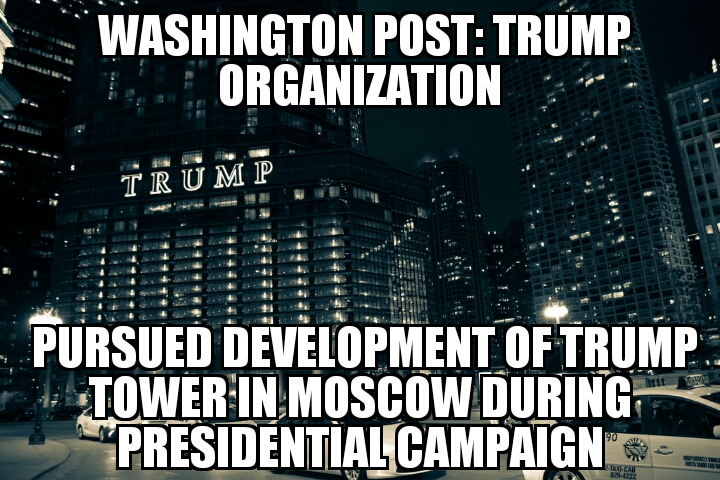 Trump Organization pursued Moscow tower during campaign 