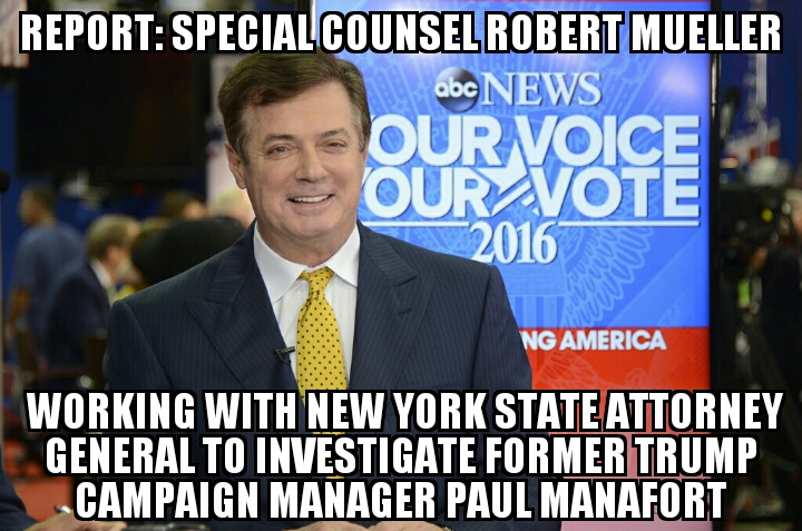 Mueller working with New York AG to investigate Manafort 