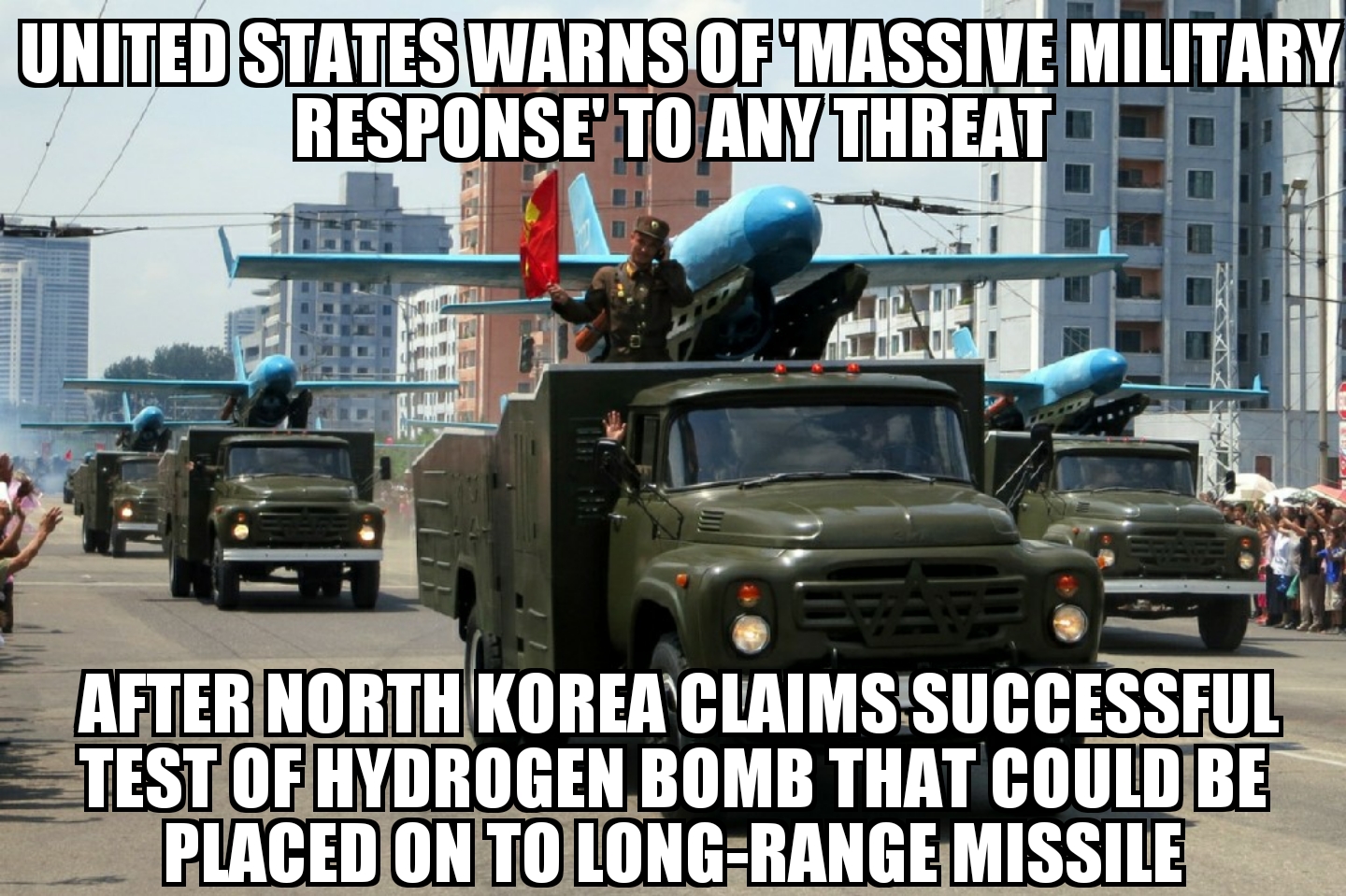 U.S. warns of ‘massive’ response after North Korea bomb test