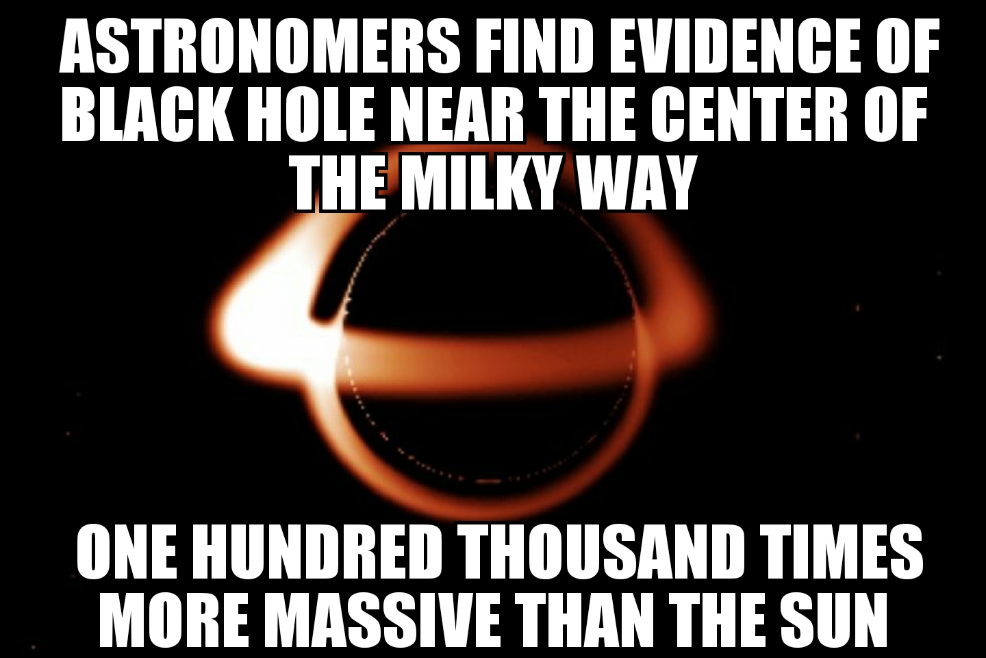 Massive black hole discovered