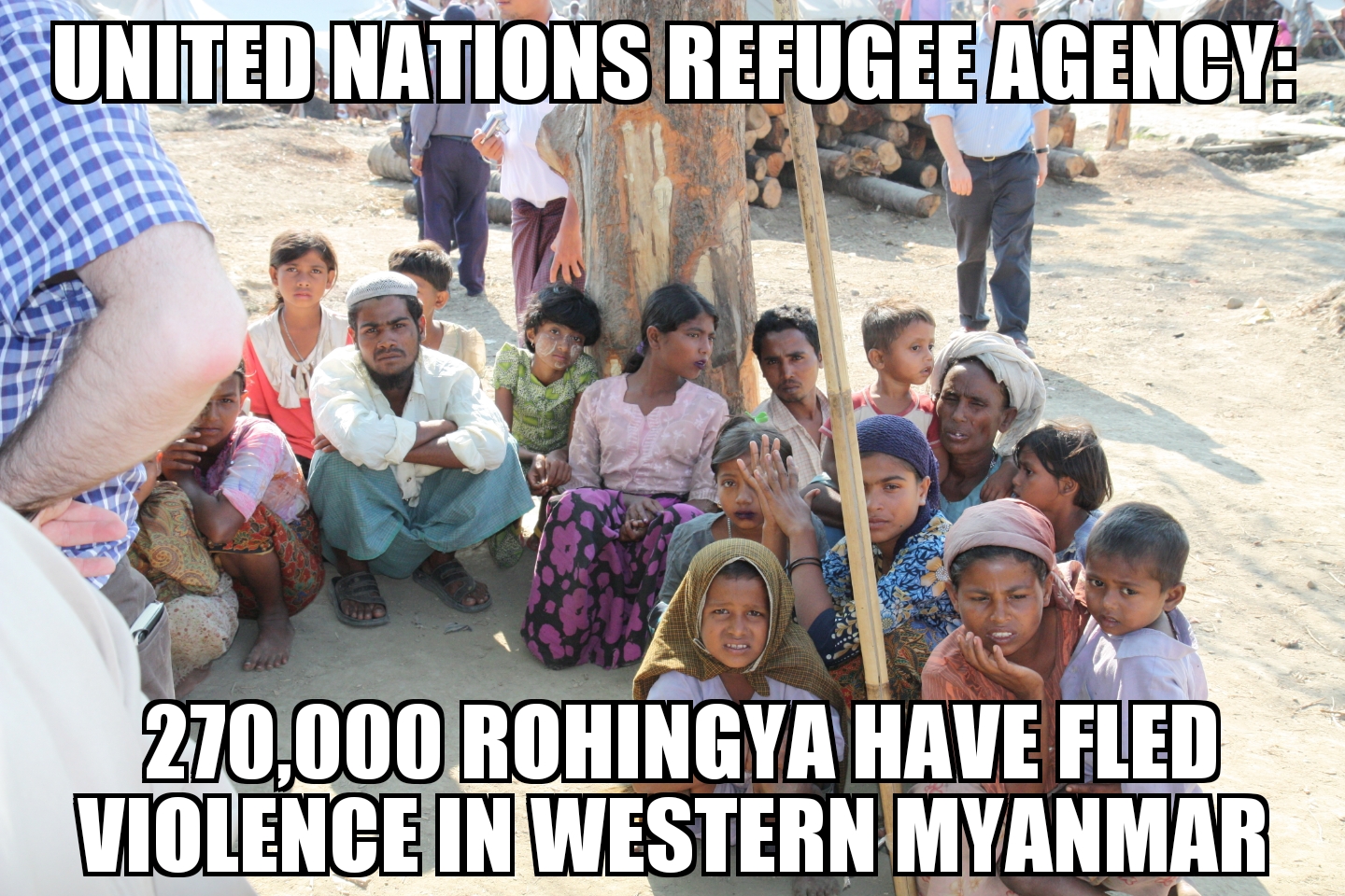 270K Rohingya have fled Myanmar