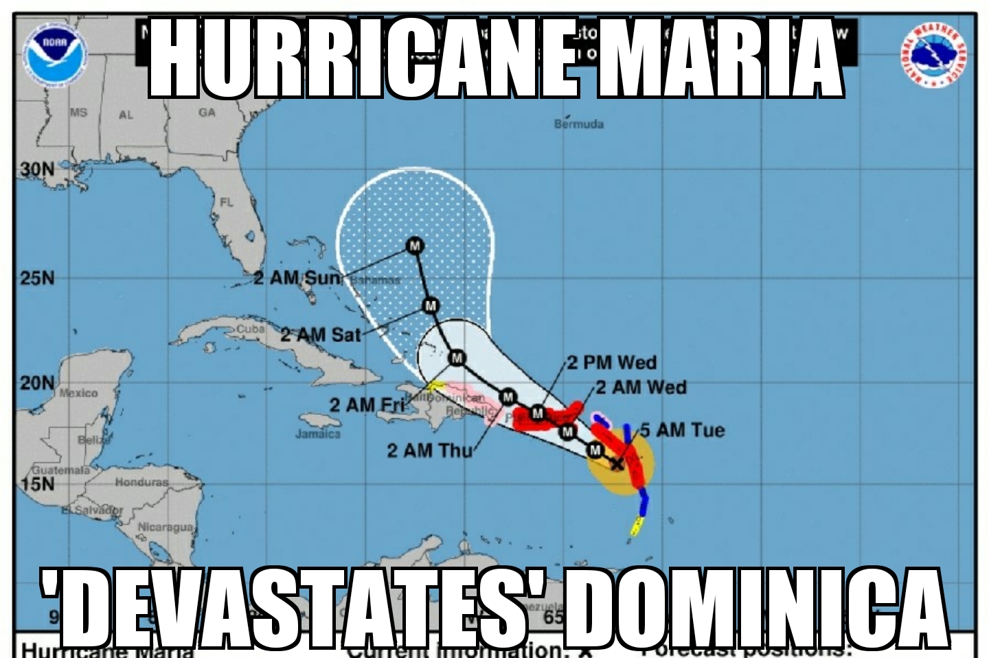 Hurricane Maria on path to hit Caribbean, Puerto Rico
