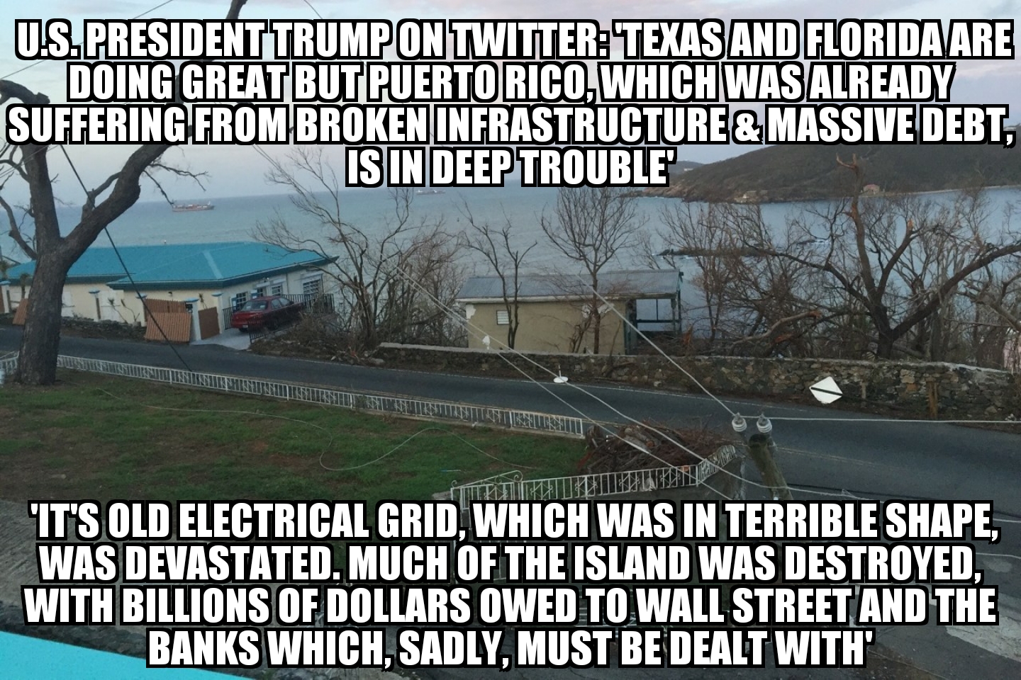 Trump talks Puerto Rico on Twitter