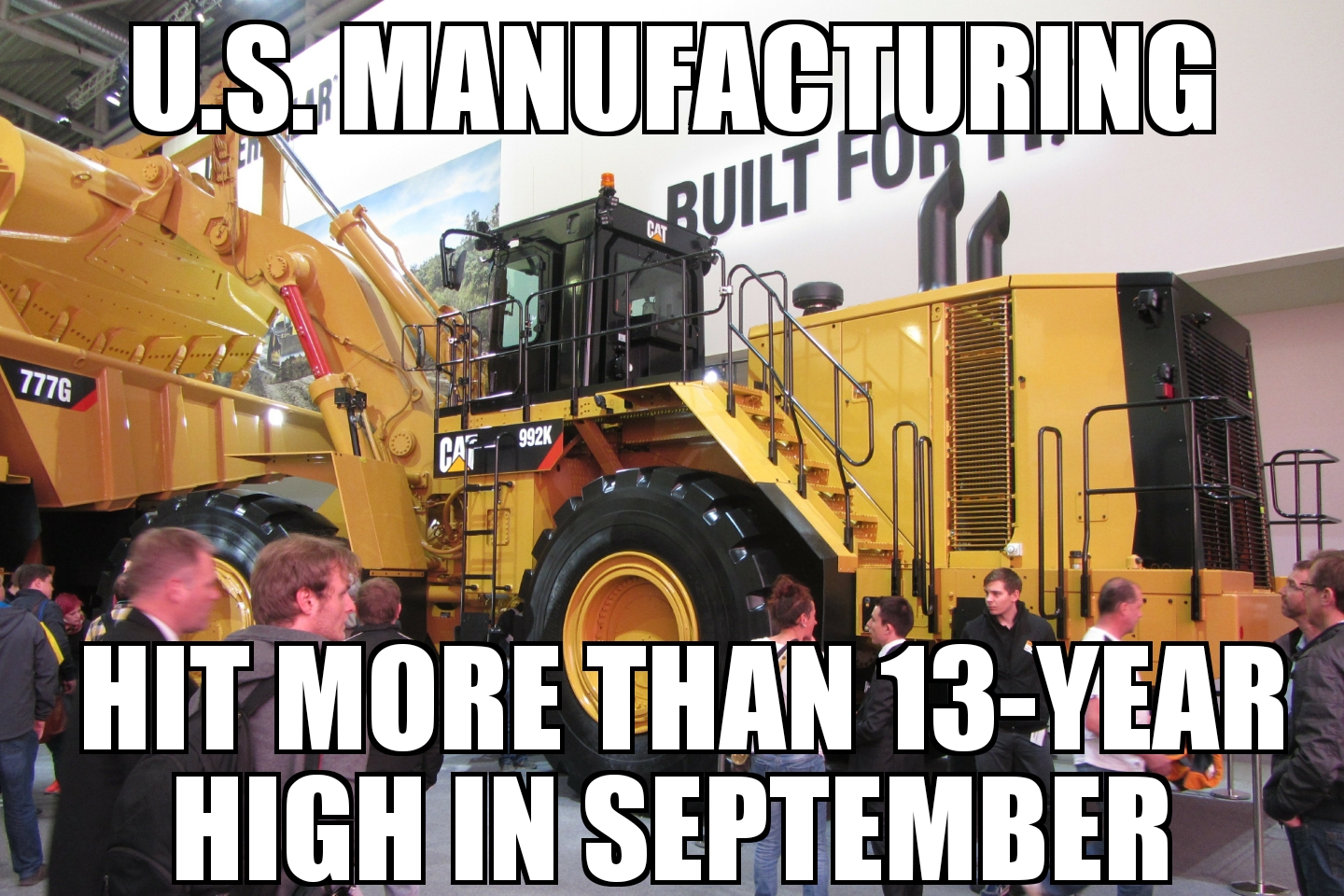 U.S. manufacturing hits 13-year high