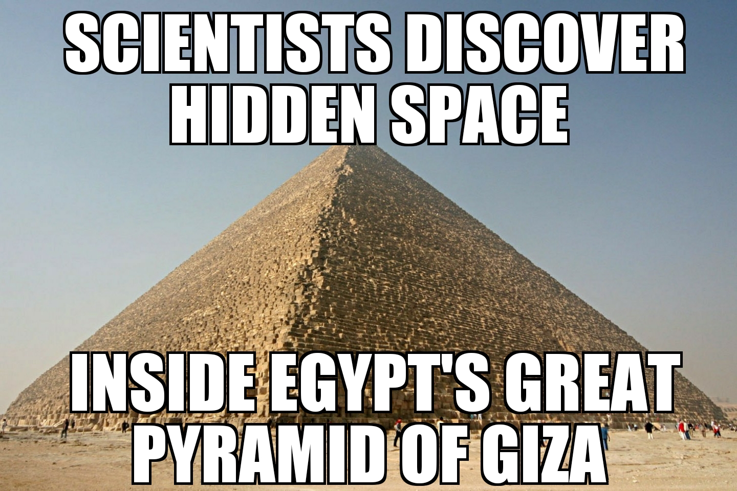 Hidden space inside Great Pyramid