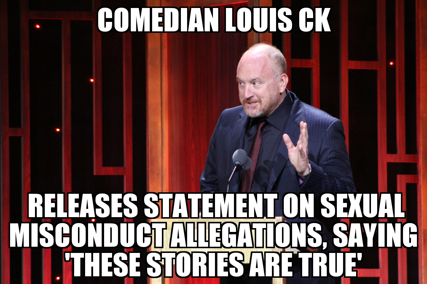 Louis CK says allegations true