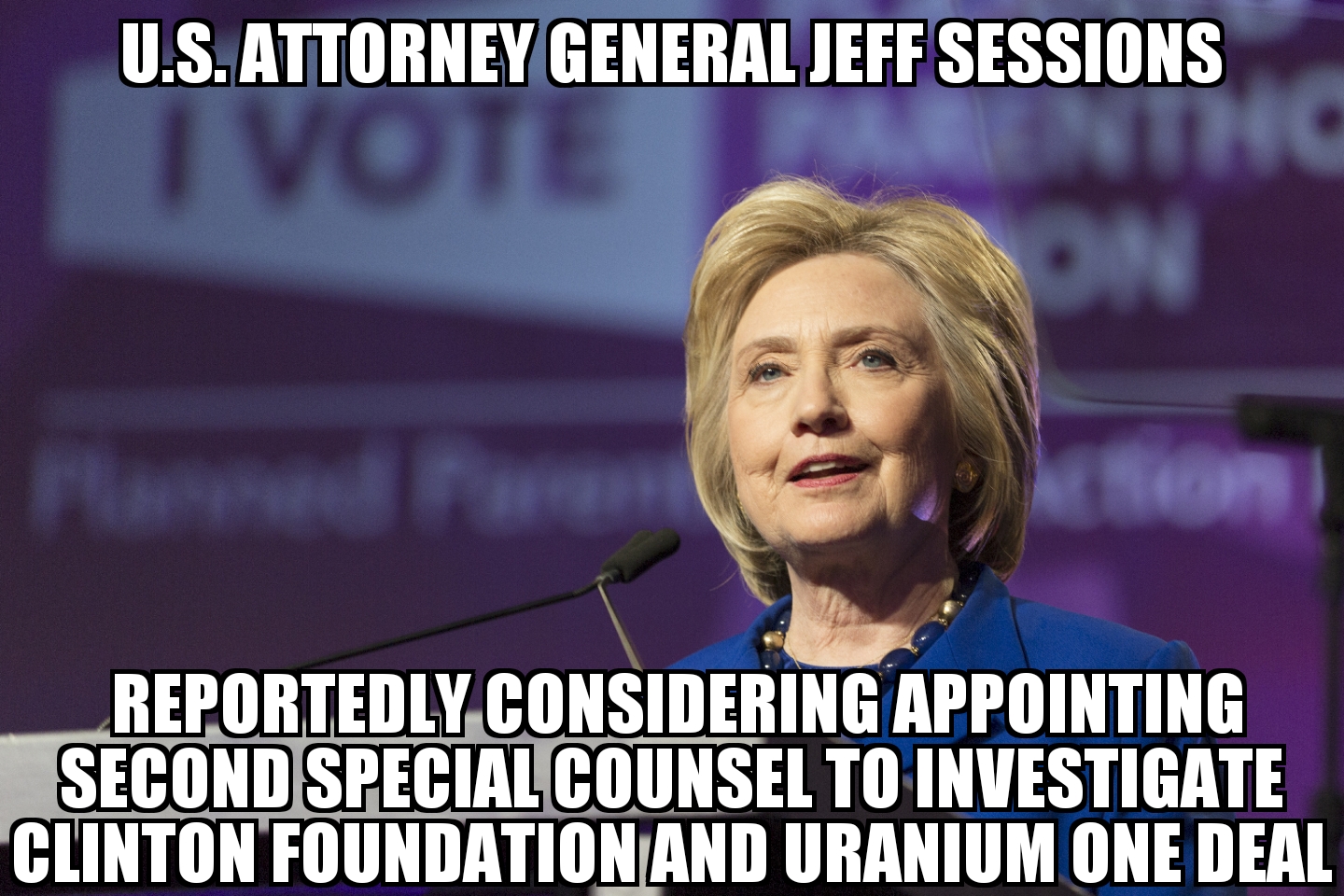 Sessions considering second special counsel to investigate Clinton Foundation