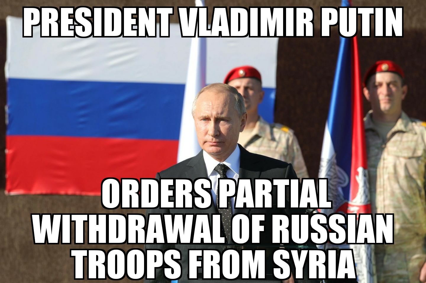 Putin orders partial withdrawal of troops from Syria