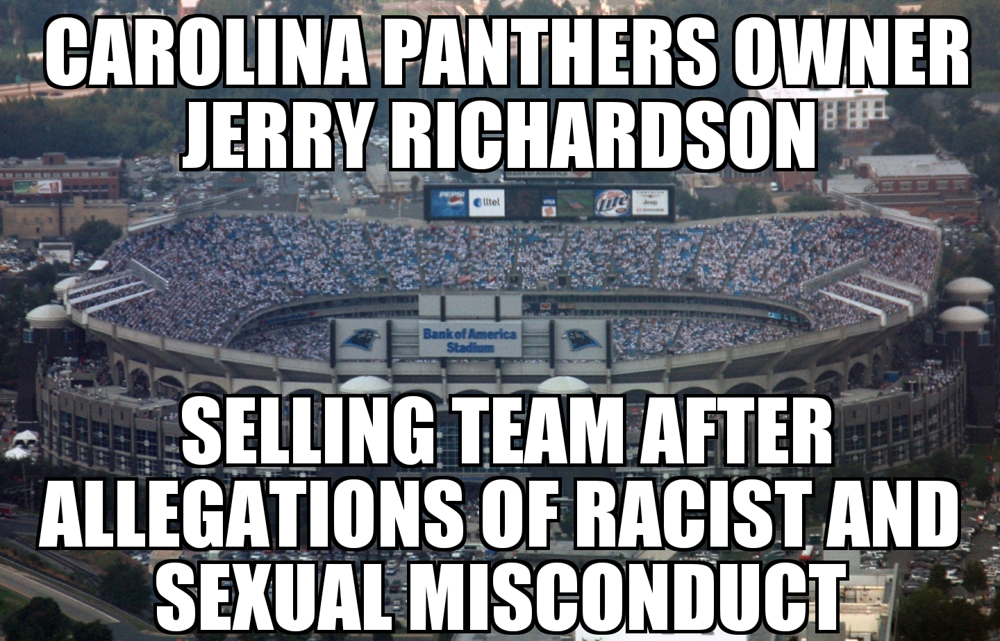 Carolina Panthers owner selling team after misconduct allegations
