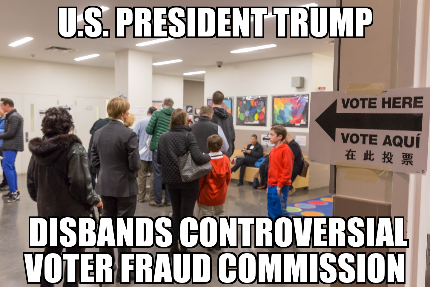 Trump disbands voter fraud commission
