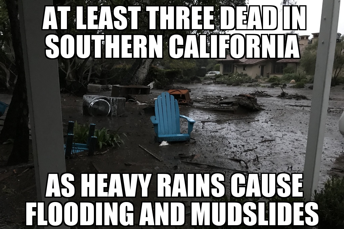 Southern California mudslides