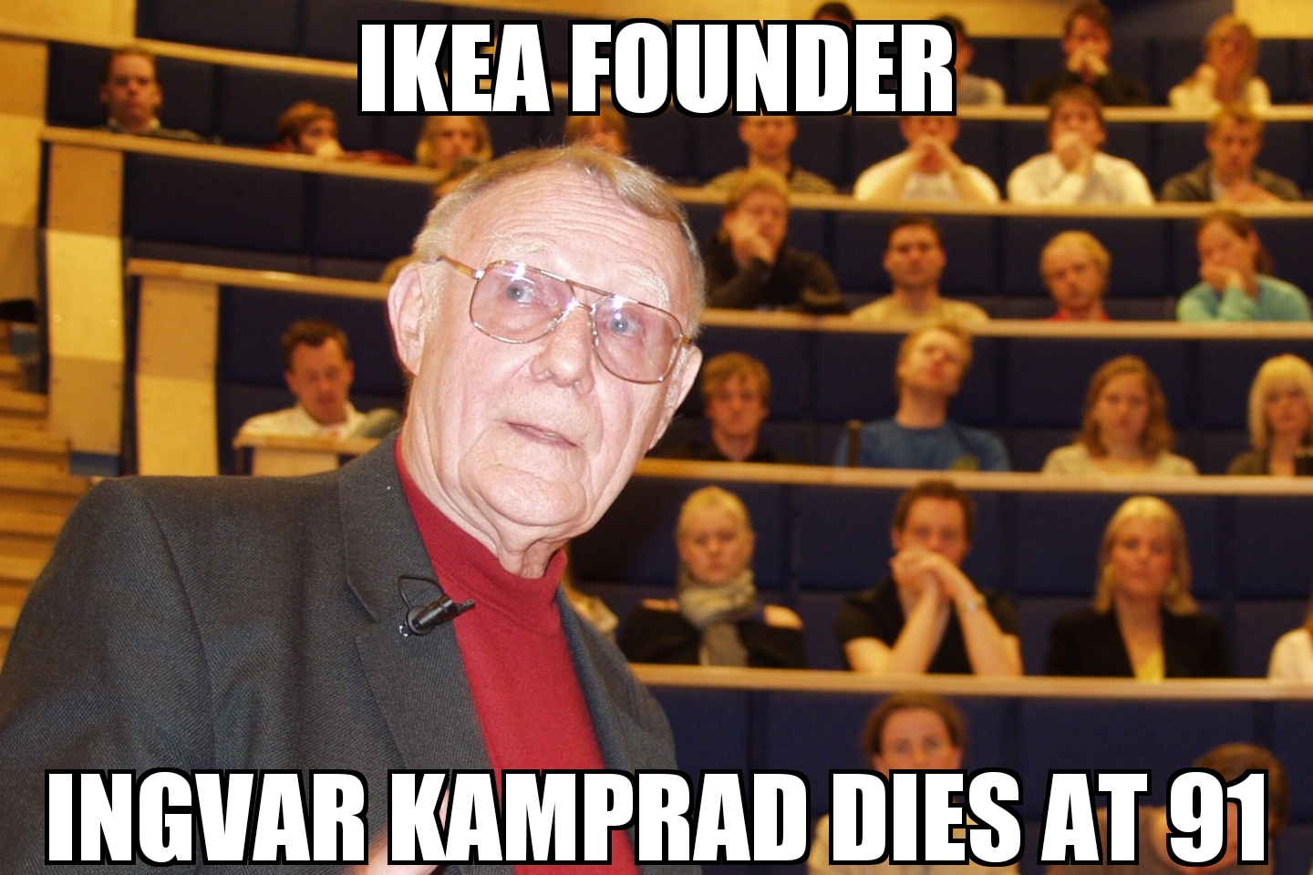 Ikea founder dies