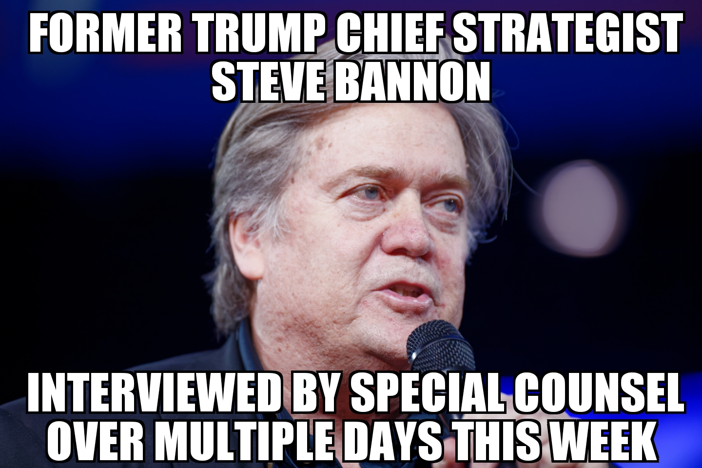 Steve Bannon interviewed by Special Counsel