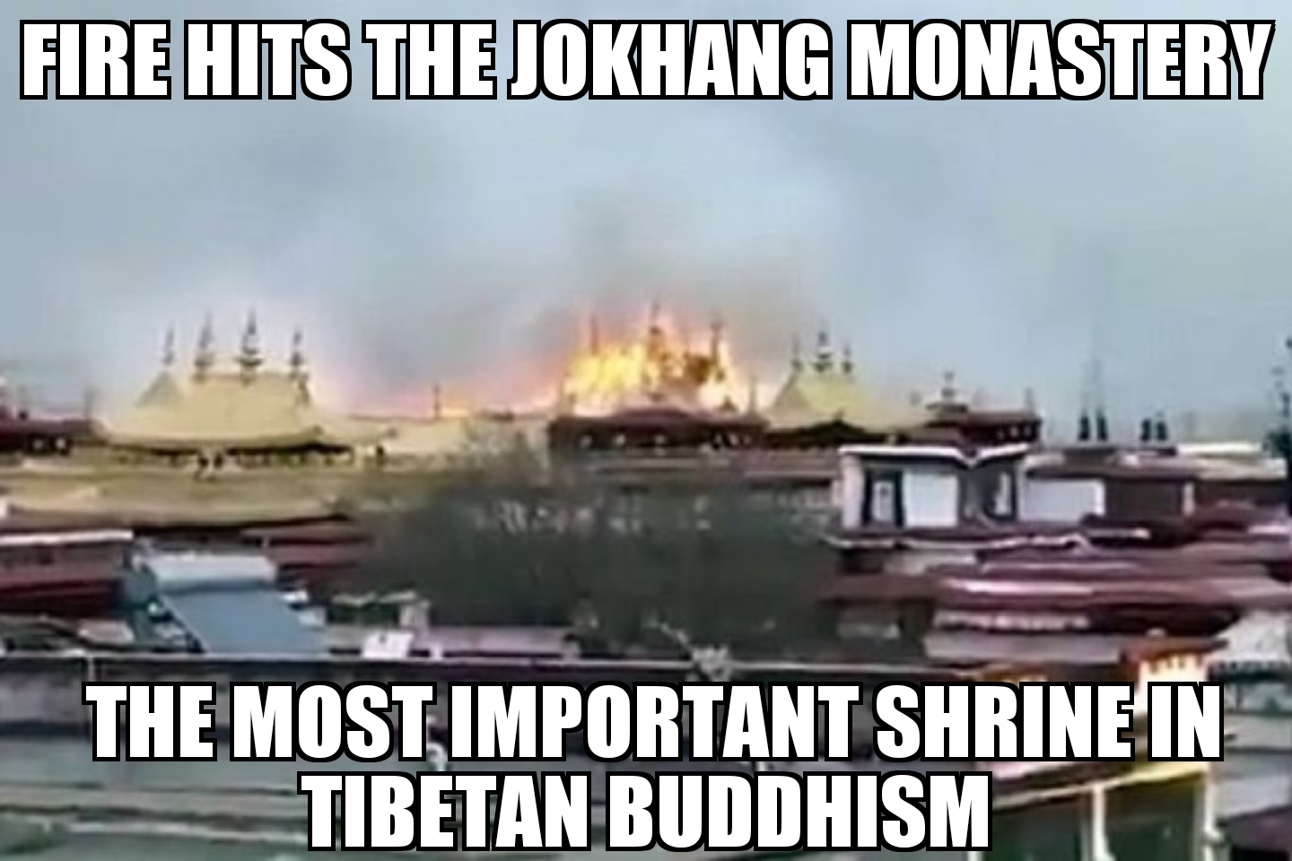 Fire hits Jokhang Monastery
