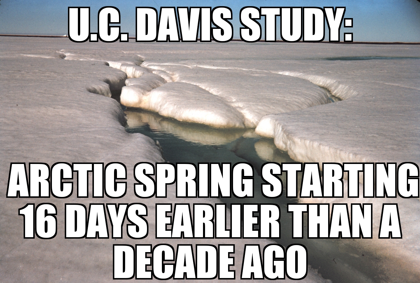 Arctic spring starting 16 days earlier