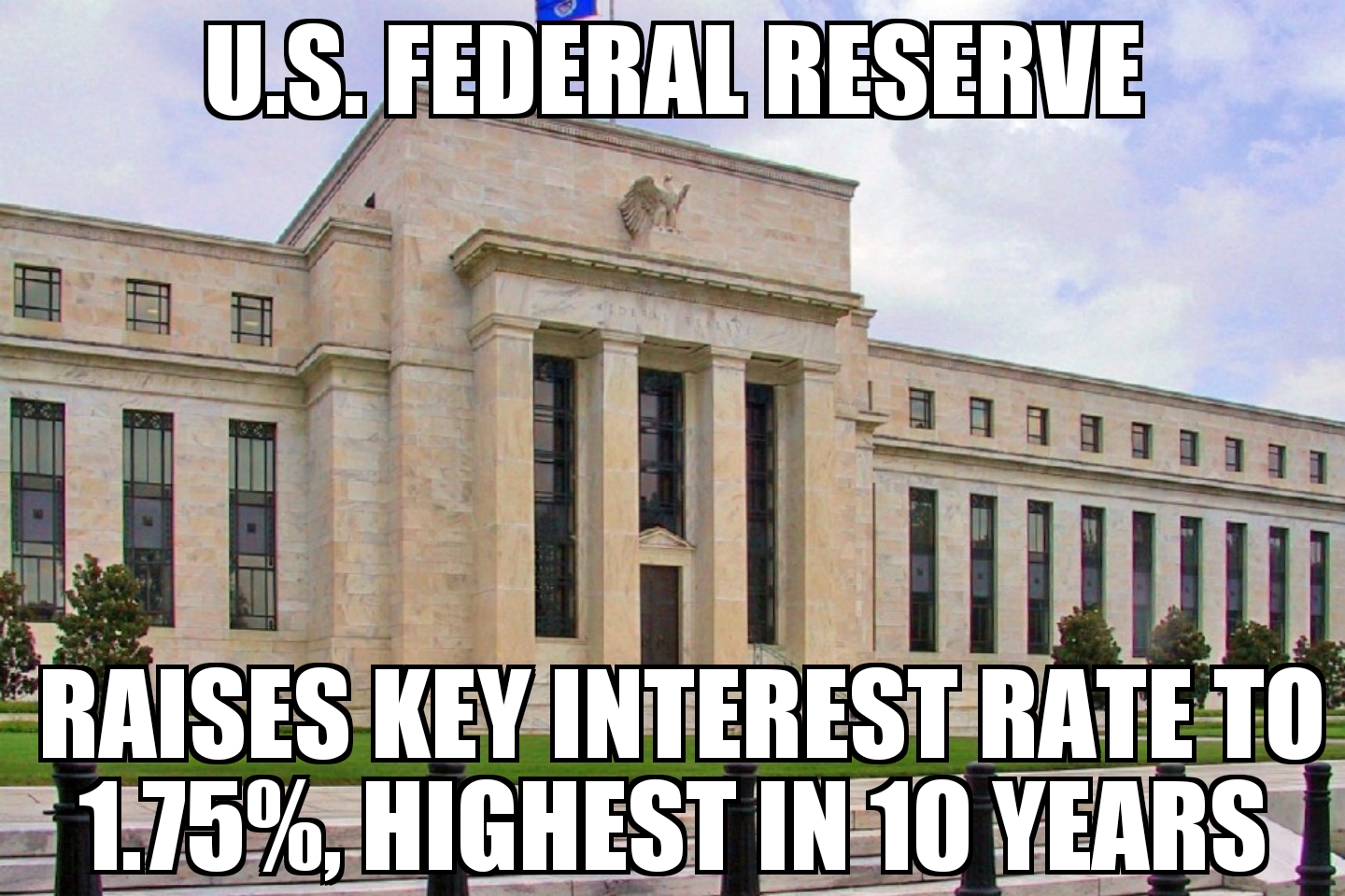 Fed raises key rate to 1.75%