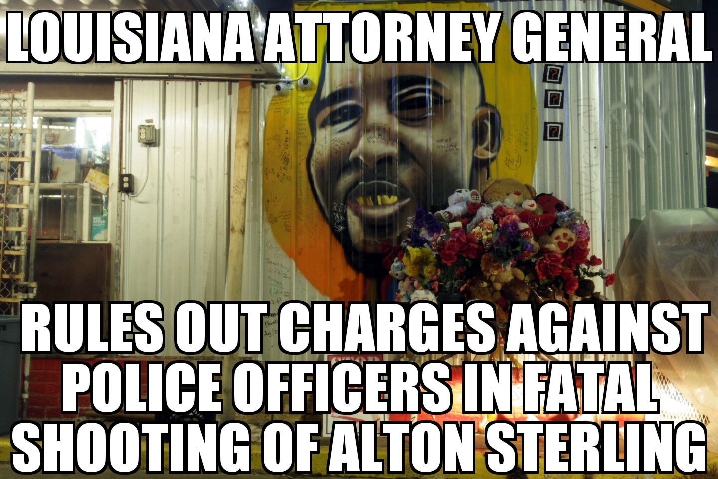 No charges for officers in Alton Sterling shooting