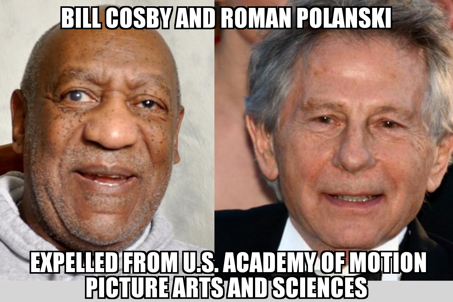 Cosby, Polanski expelled from Oscars