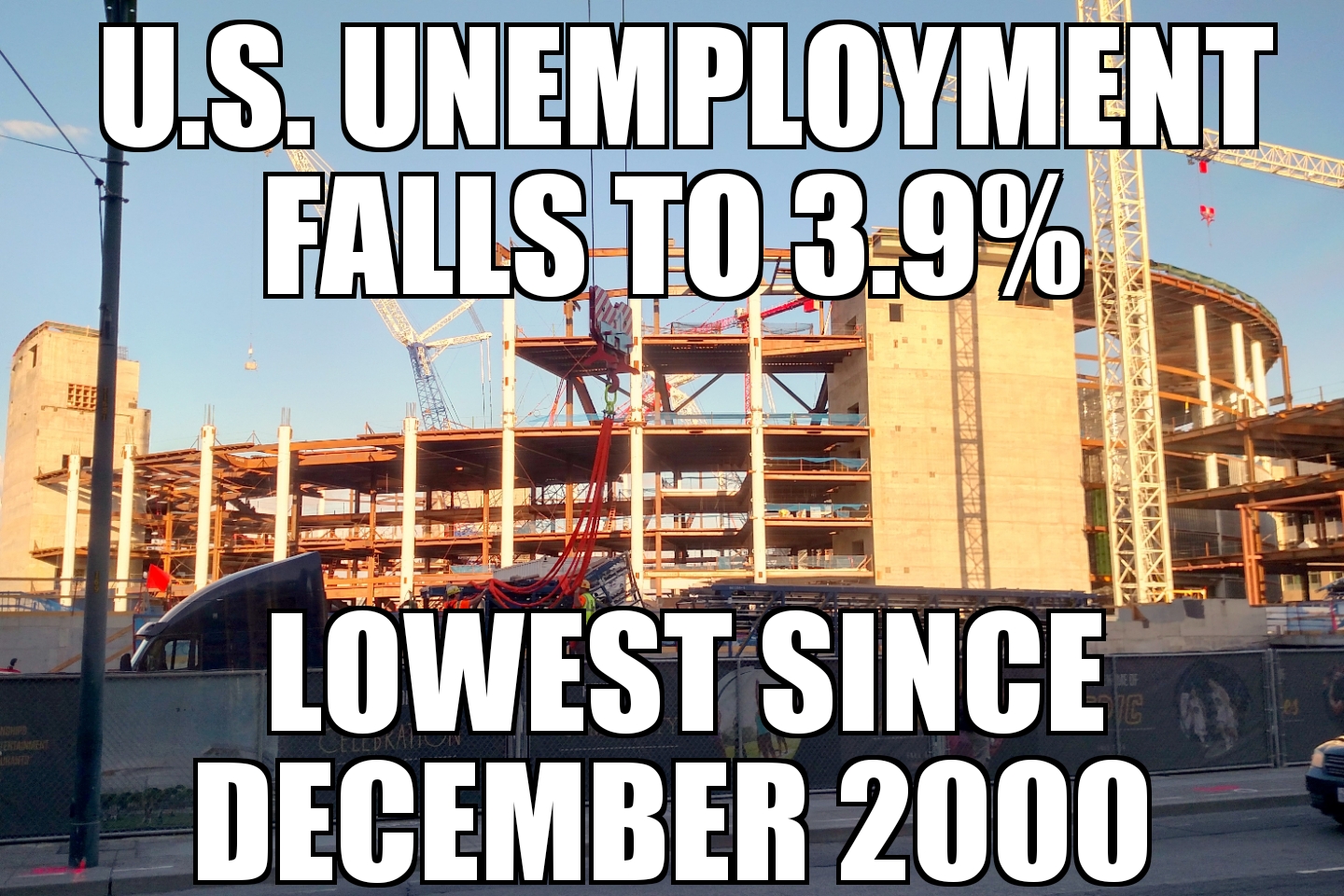 U.S. unemployment at 3.9%