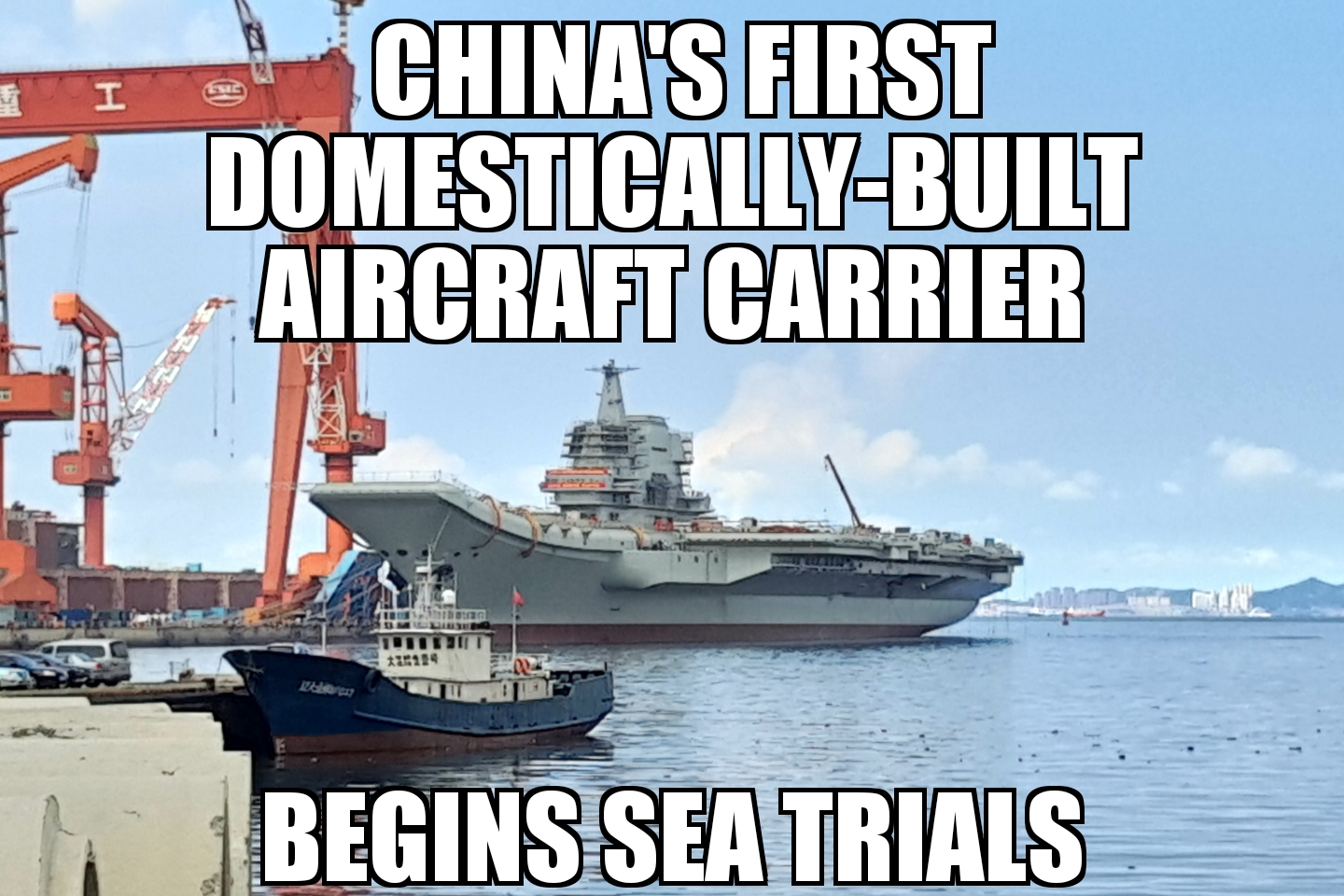 China’s aircraft carrier begins sea trials