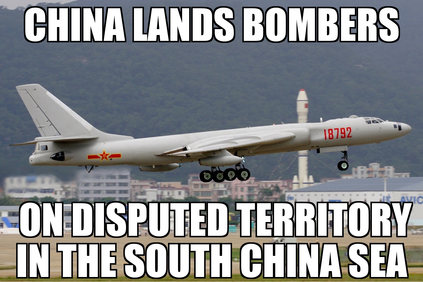 China lands bombers in South China Sea