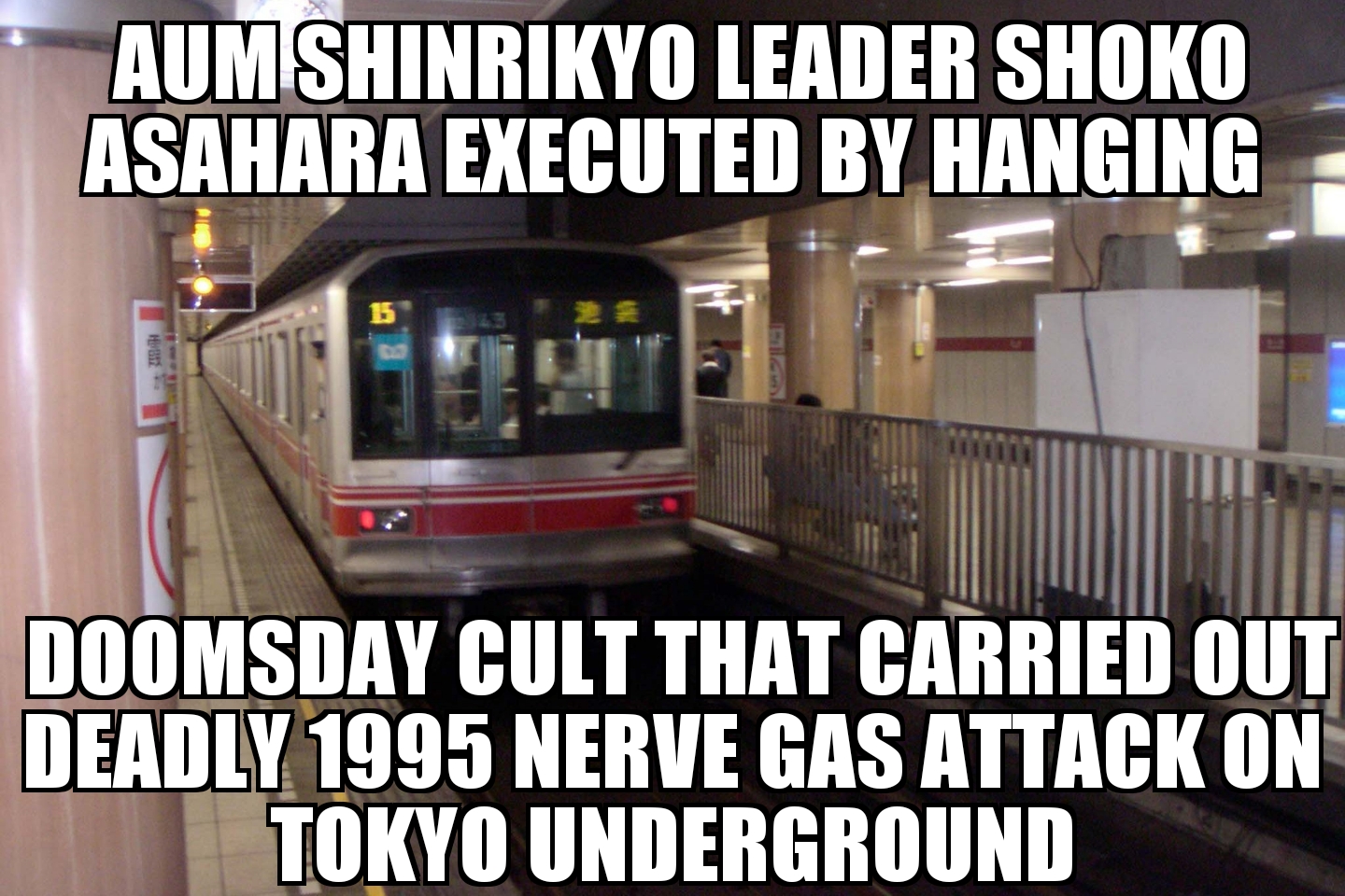 Aum Shinrikyo leader Shoko Asahara executed