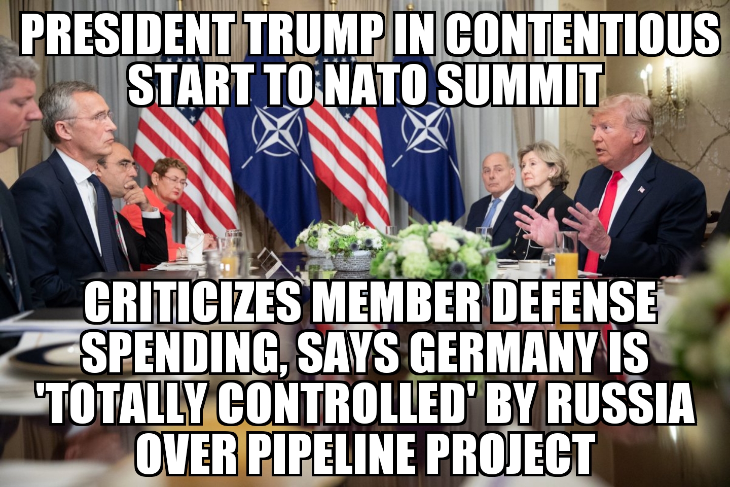 Trump launches criticism at NATO summit