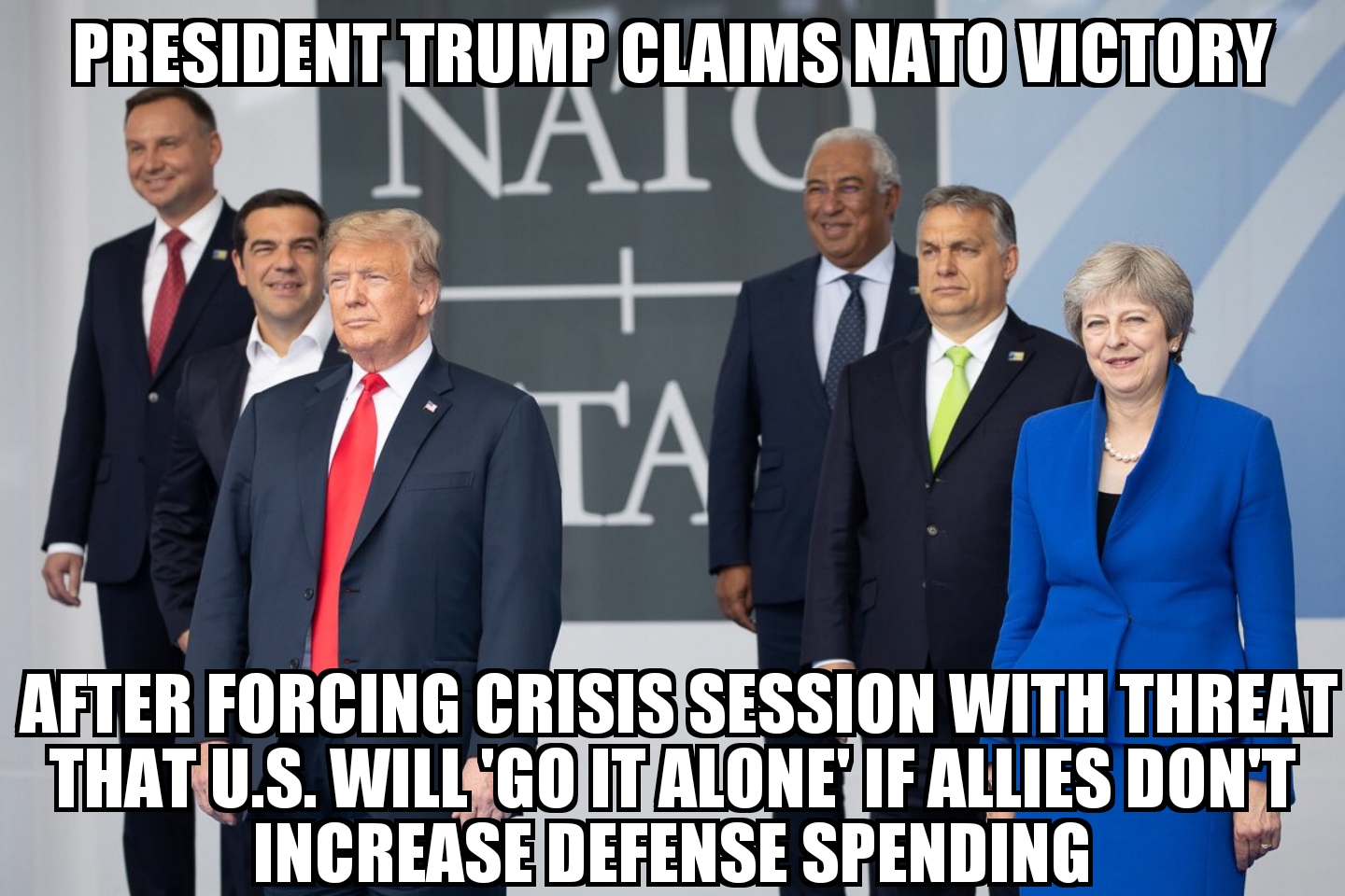 Trump claims NATO victory