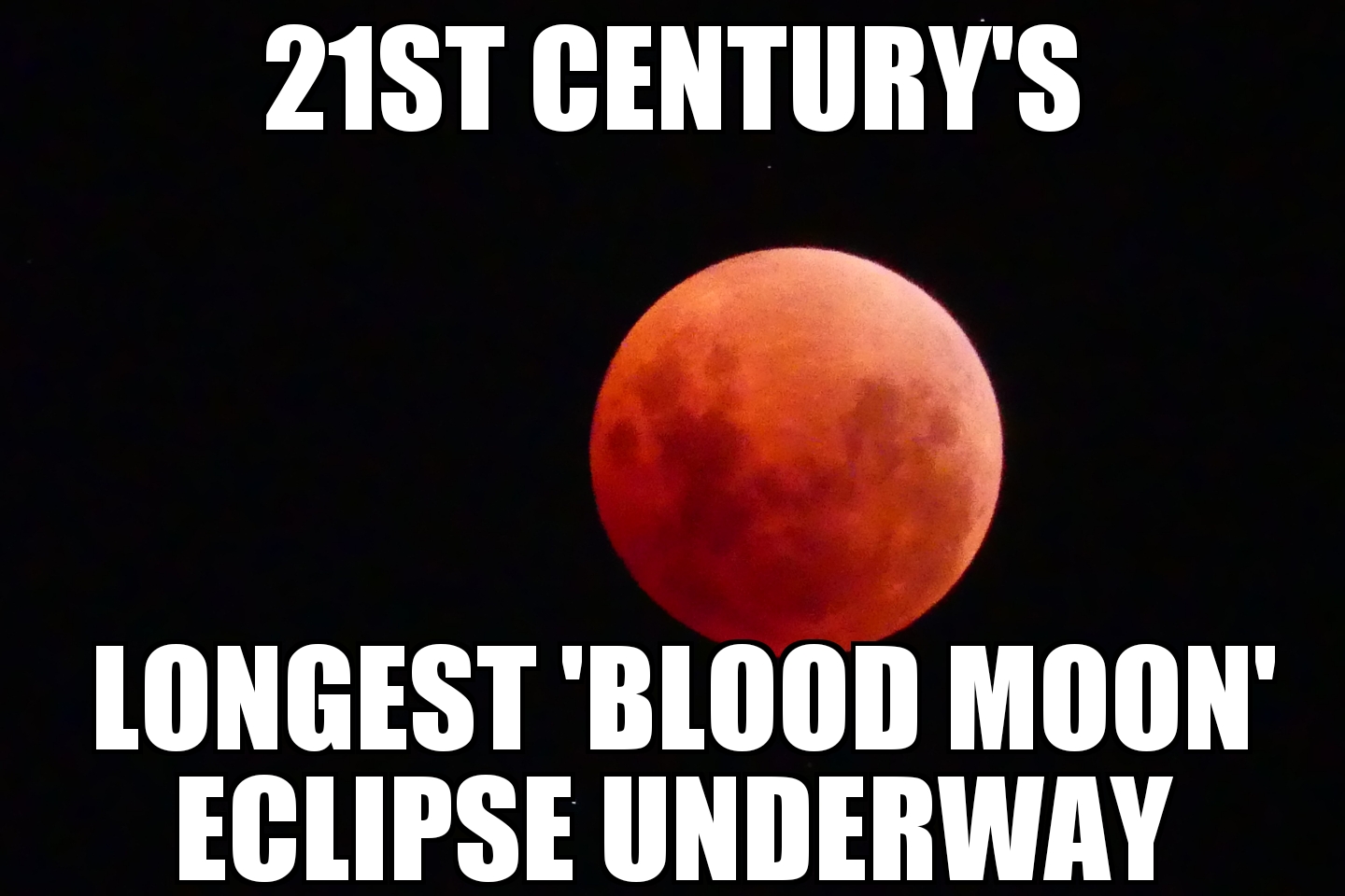 ‘Blood moon’ eclipse