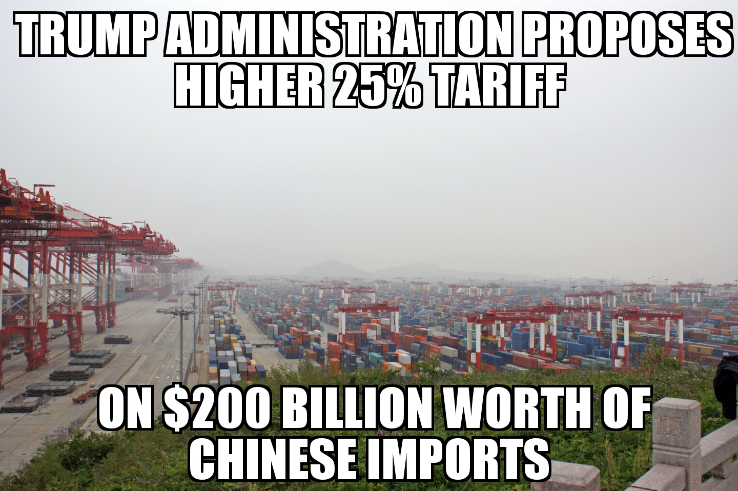 Trump admin proposes 25% China tariff
