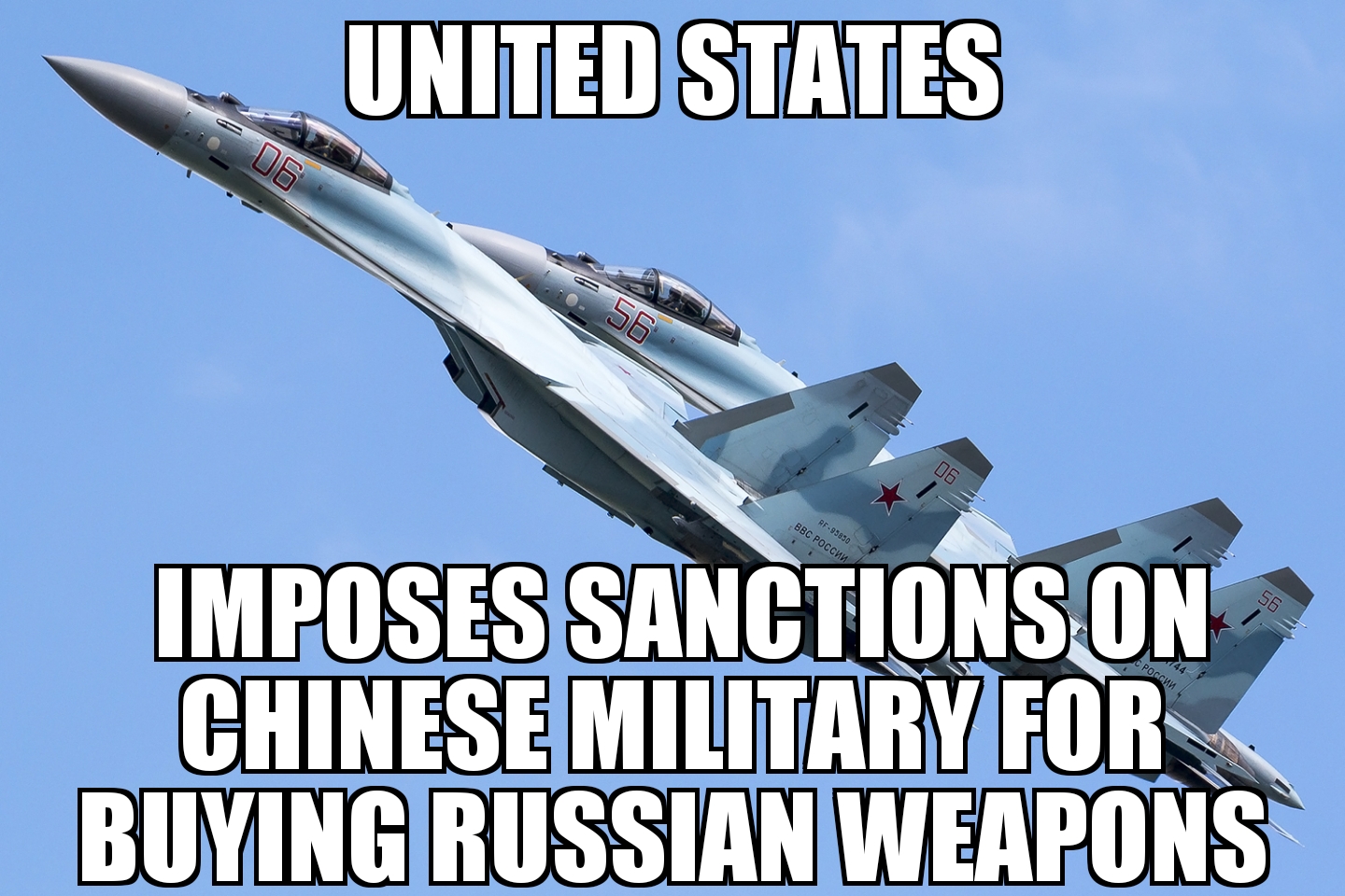 U.S. sanctions Chinese military
