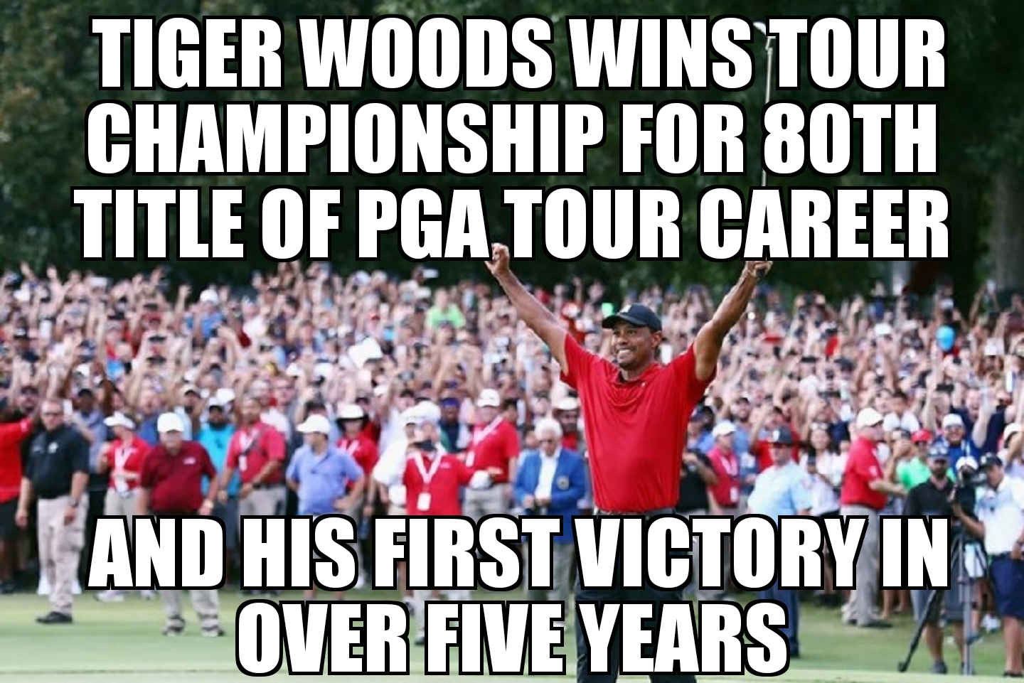 Tiger Woods wins Tour Championship