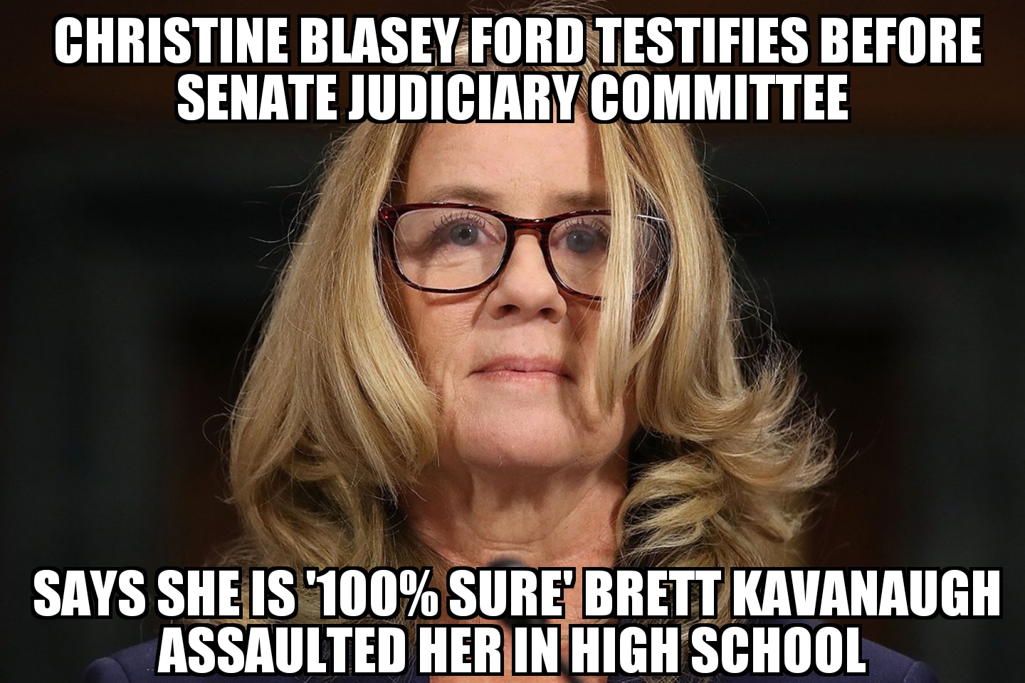 Christine Blasey Ford testifies